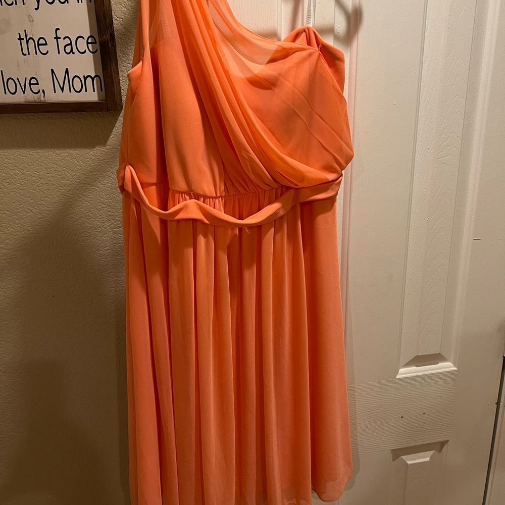 One shoulder bridesmaid dress